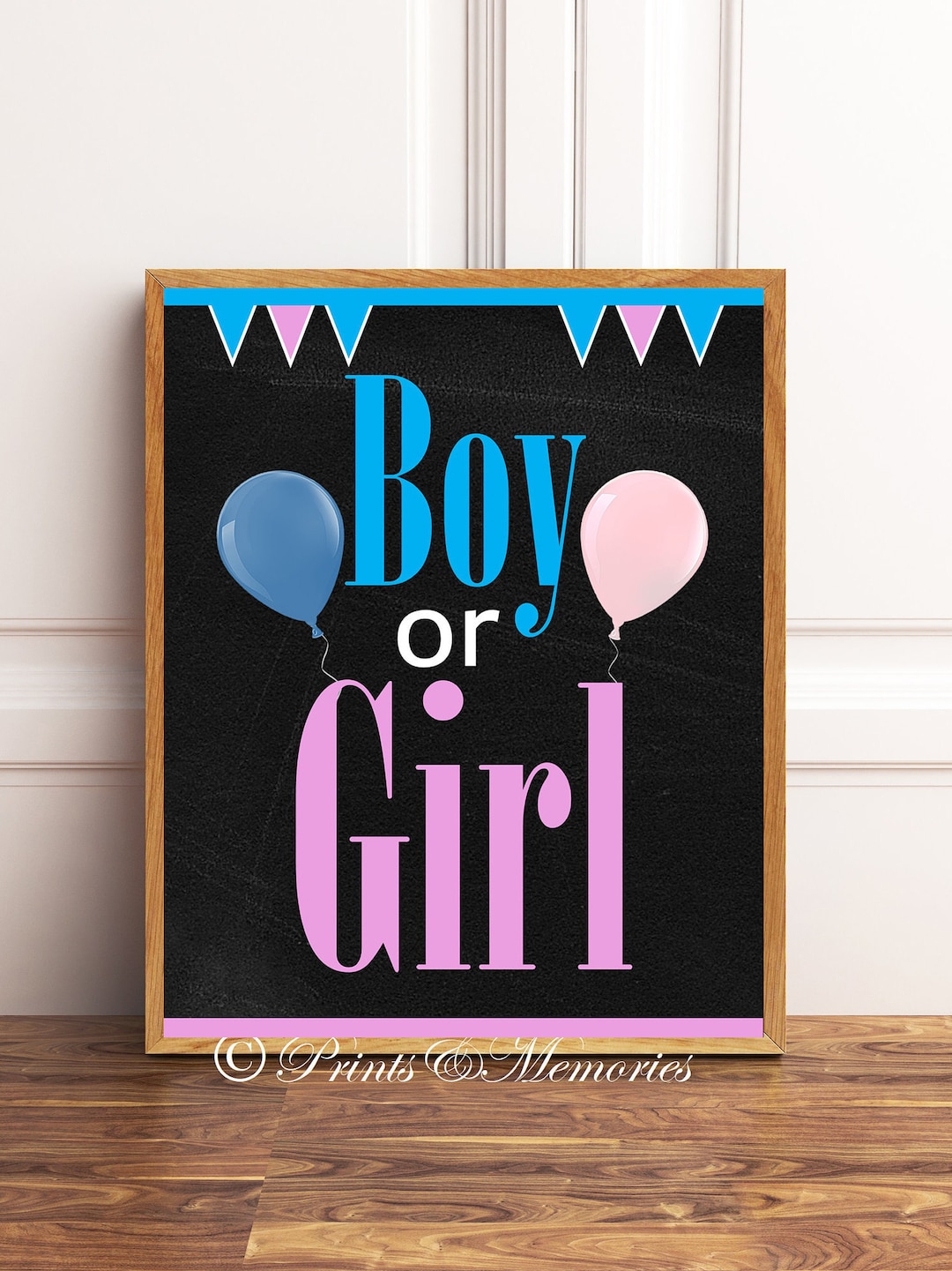 Boy or Girl Printable , Gender Reveal Printable, Photo Prop, Boy or ...