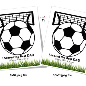 Soccer Dad Gift Handprint Art, Father's Day Craft for Kids, DIY