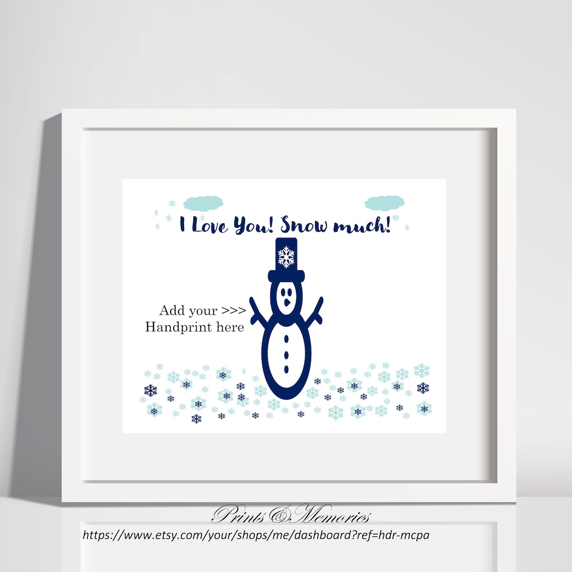 I Love You Snow Much Printable Winter Craft for Kids Etsy