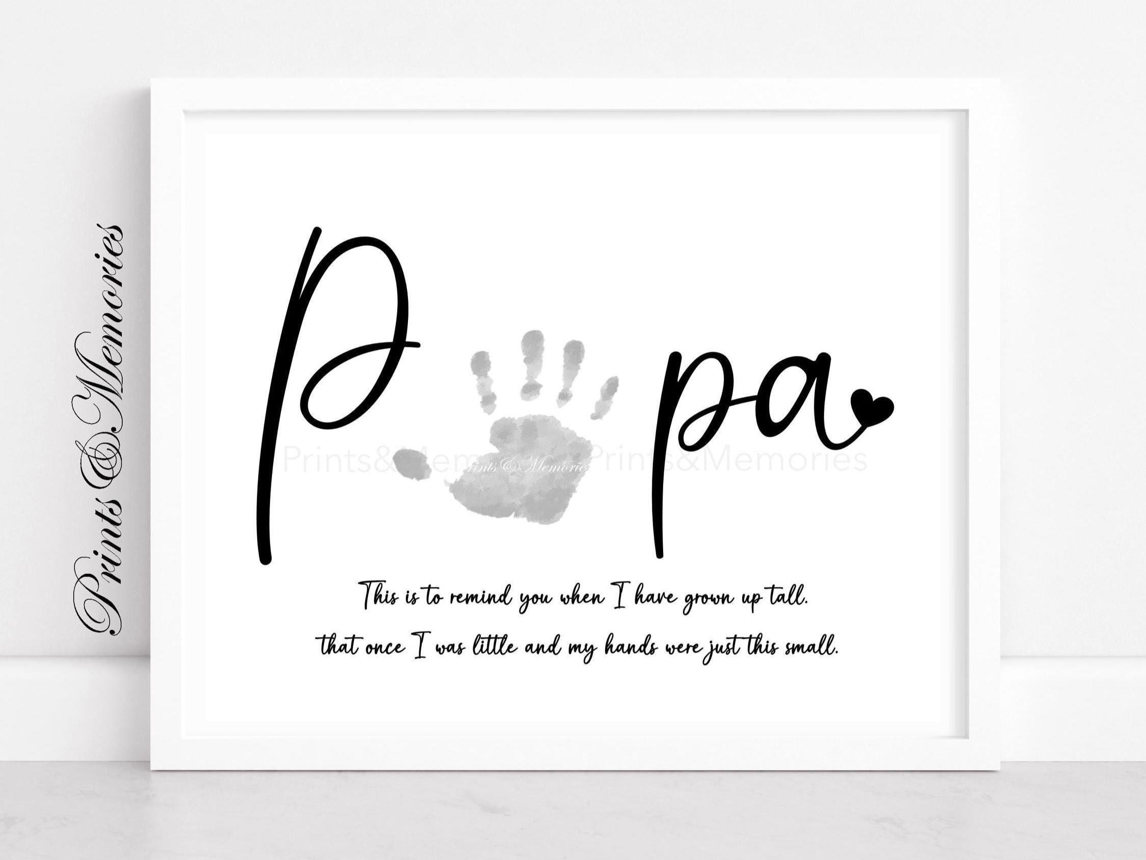 Father's Day Handprint Art Gift for Papa (digital File) - Etsy