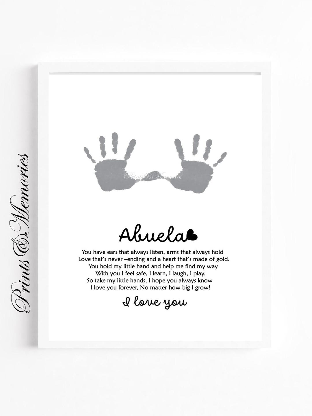 Abuela Handprint Art Poem, Handprint Art Craft, Mother's Day/birthday ...