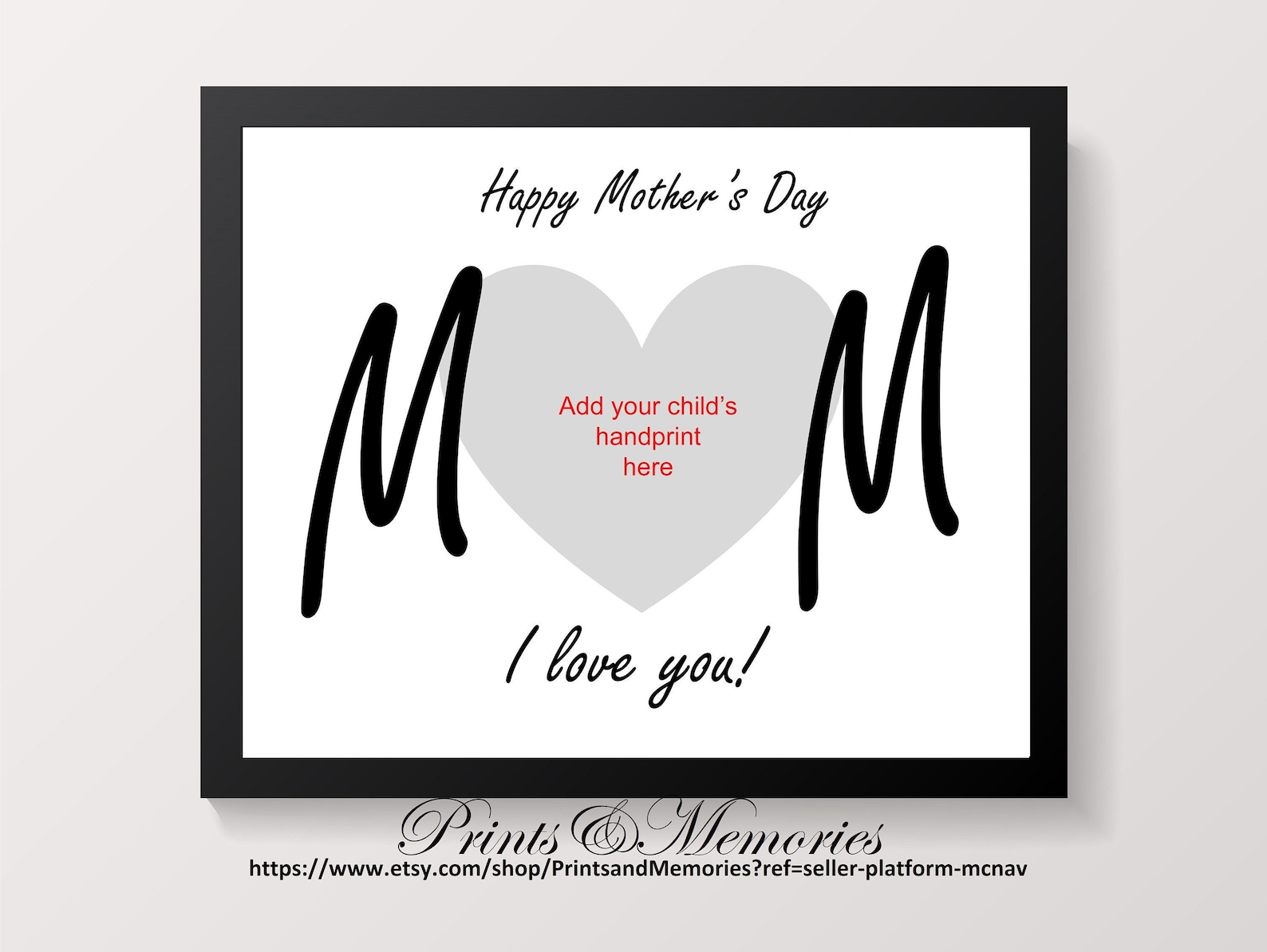 Happy Mother's Day Mom I Love You/we Love You Gift for Etsy