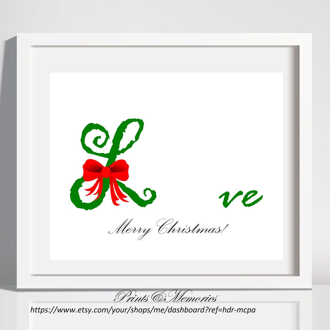 Christmas Handprint Art Handprint Christmas love Printable - Etsy