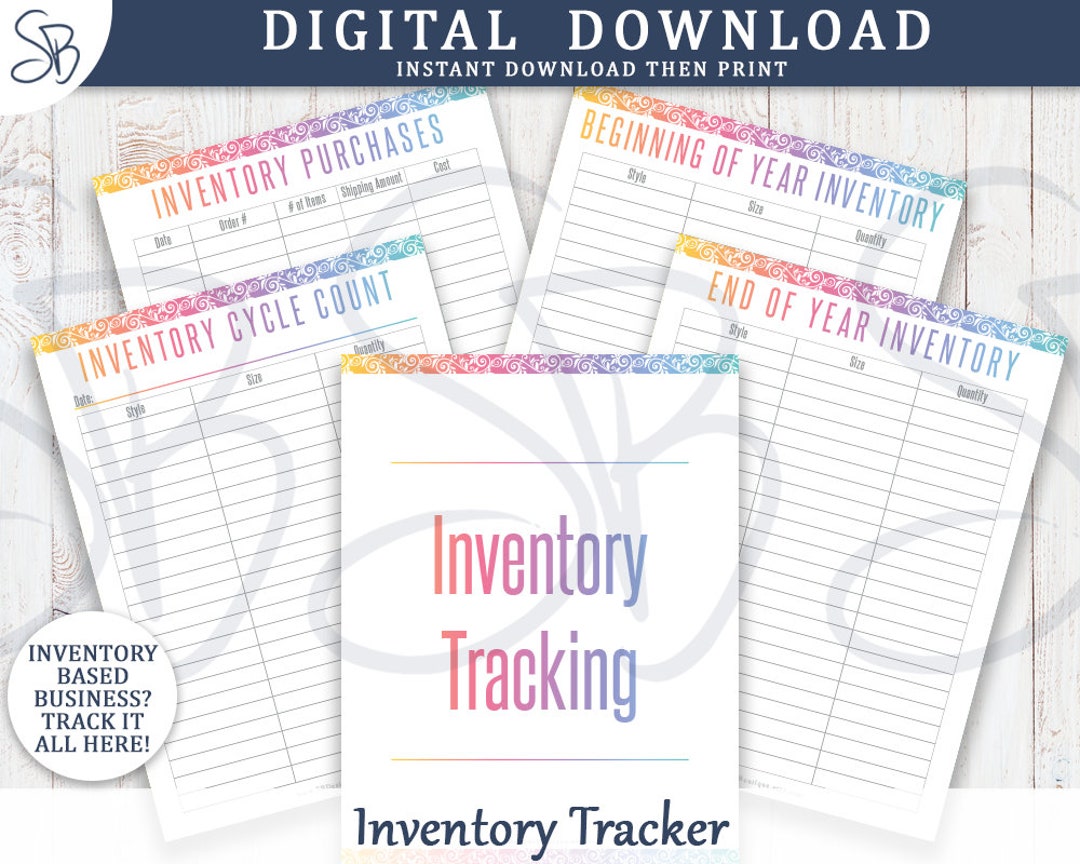 Printable Inventory Tracker for Direct Sales Small Business Inventory Tracker, Lularoe Inventory ...