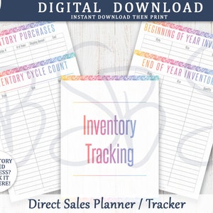 Afdrukbare directe-verkoopplanner en zakelijke tracker - feestplanner, financiële tracker/planner, voorraadtracker, 8,5 x 11 inch afbeelding 4