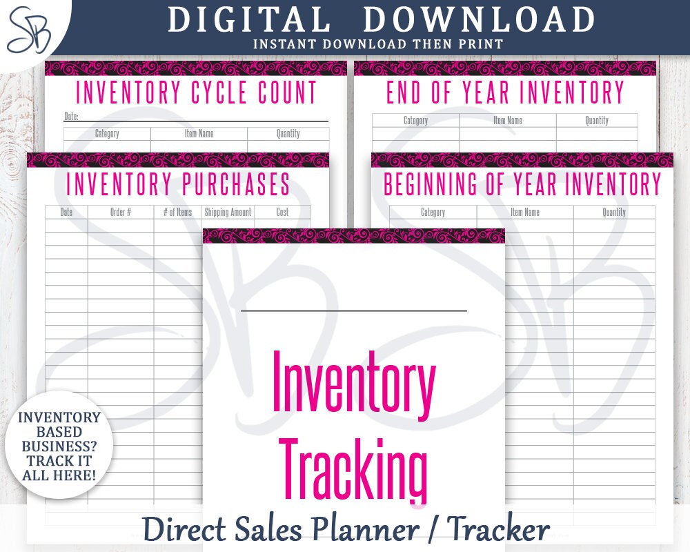 Printable Direct Sales Planner &amp; Business Tracker - Party Planner ...