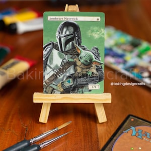Carta Alterata Magic: The Gathering – Ispirata a Serie TV – The Mandalorian – Arte Realistica Fatta a Mano