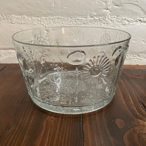 Oiva Toikka Glass Flora Bowl Nuutajarvi Notsjo Scandinavian Finland