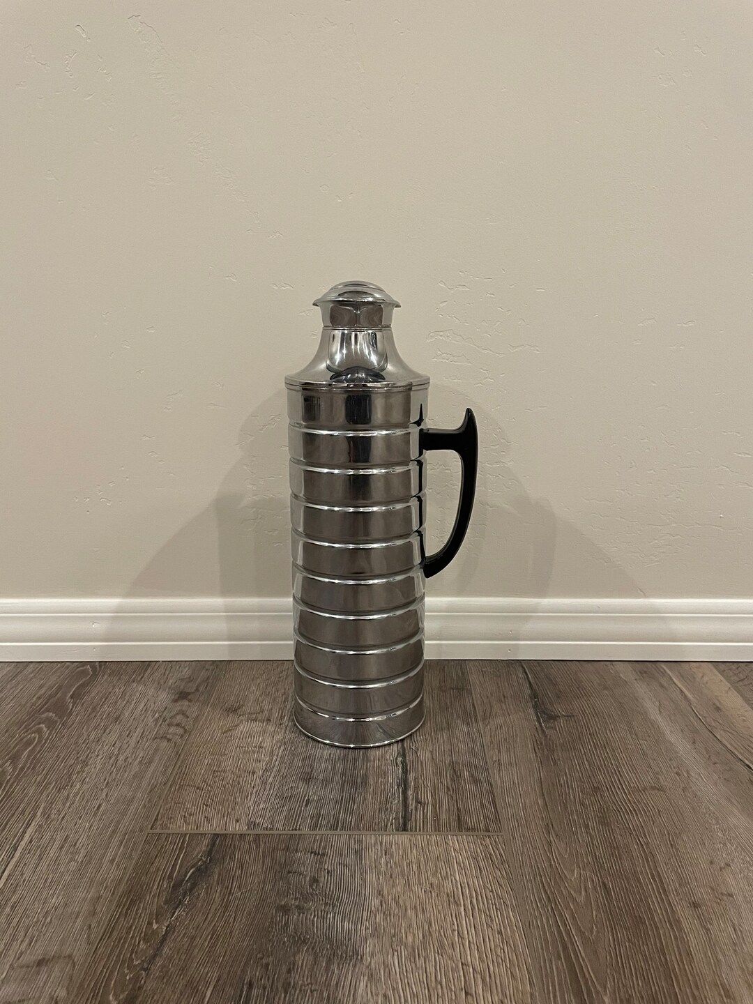 Midcentury Camel Flask Thermos Hong Kong Metal Stainless Steel Etsy