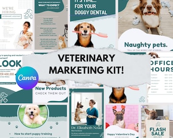Veterinary Social Media Kit **FREE LOGO TEMPLATE**