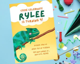 chameleon birthday
