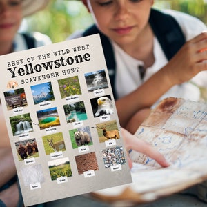 Yellowstone Scavenger Hunt for Kids