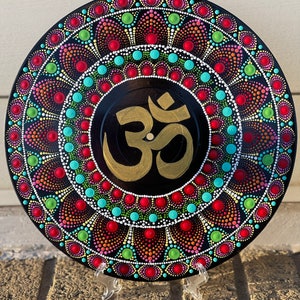 OM Mandala dot painting