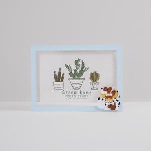 5x7 Acrylic Puppy Family- Animal Picture Frame | Unique Gifts | Birthday | Baby Shower | Nursery Decor|Handmade | FREE Worldwide Shipping