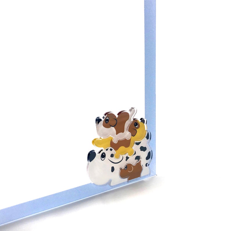 Unique Gifts FREE Worldwide Shipping Birthday Baby Shower 5x7 Acrylic Dog Family- Animal Picture Frame Nursery Decor| Handmade