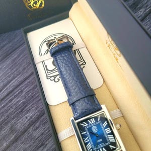 Pierre Lucerne cadran saphir 1888 montre tank pour homme avec boîte