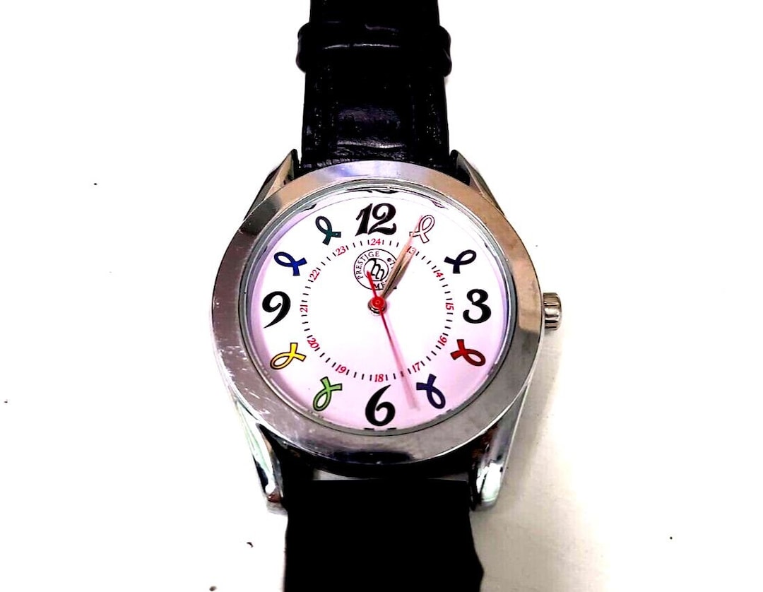 Prestige Medical Watch Water Resistant Croc Band New Battery  display picture 1