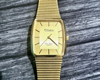Rare Vintage Dufonte Lucien Piccard Mens Watch New Old Stock