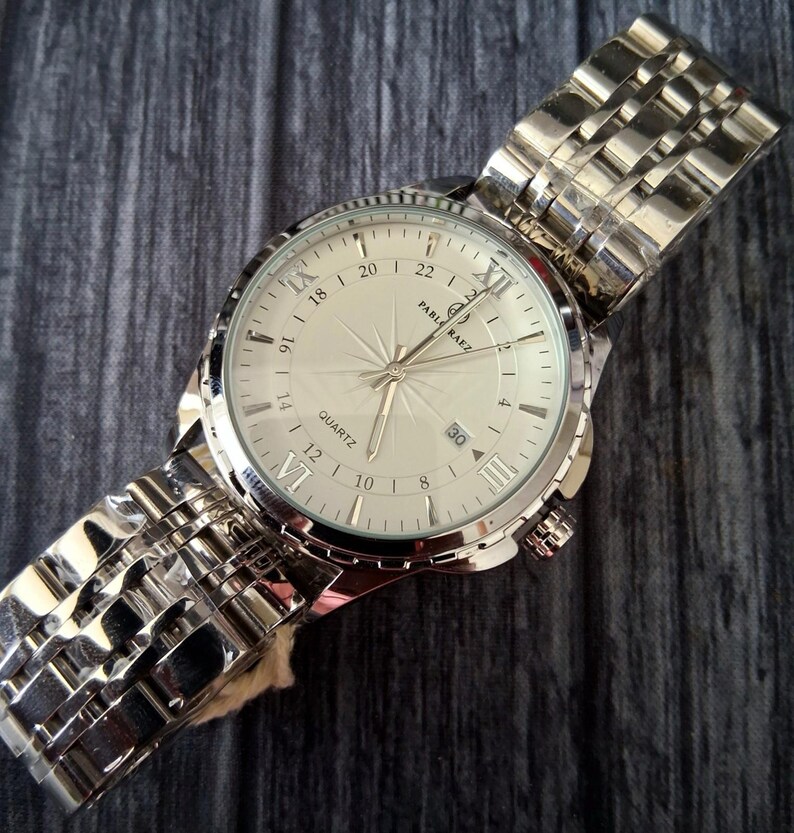 Pablo Raez Swiss Inspired Mens White Explorer Men's Watch image 3