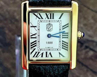Swiss Design Mens Watch Pierre Lucerne Gold Tank In Box