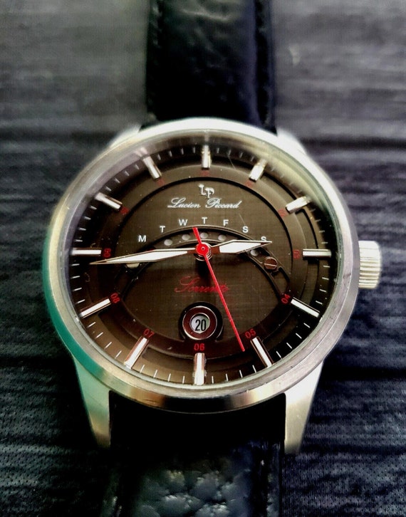 Very Rare Lucien Piccard Sorrento Linear Day Date… - image 3