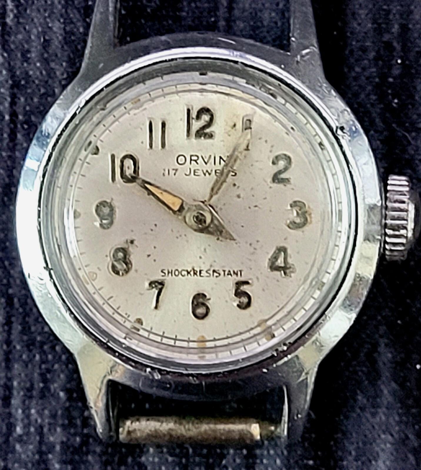 Vintage Orvin 17 Jewels Mechanical Ladies‎ Watch Works Vintage ORVIN 17 jewels wind-up Women main image 2