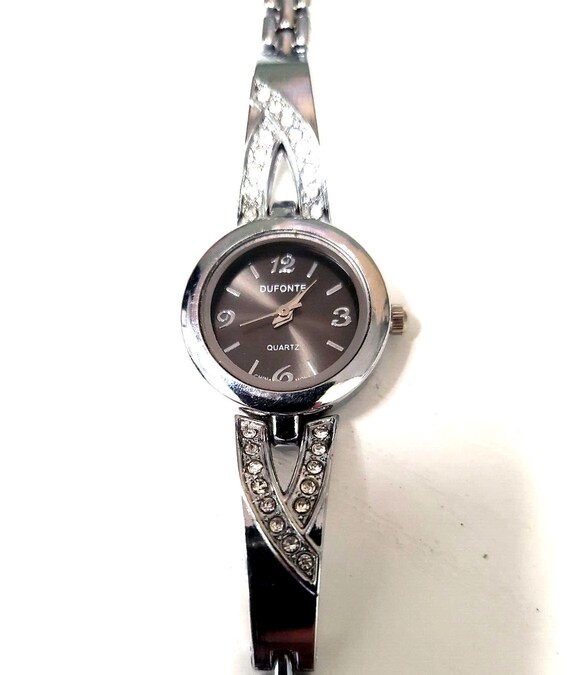 Dufonte by Lucien Piccard Ladies Designer Watch Crystal Bracelet
