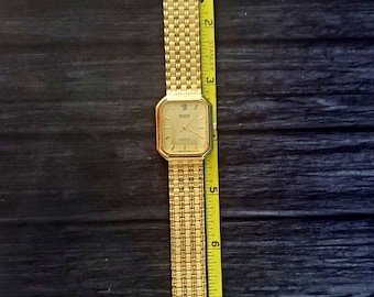 GRUEN ゴールド クォーツ時計 Rare GRUEN Precision Diamond Gold Mens Cocktail Time Watch