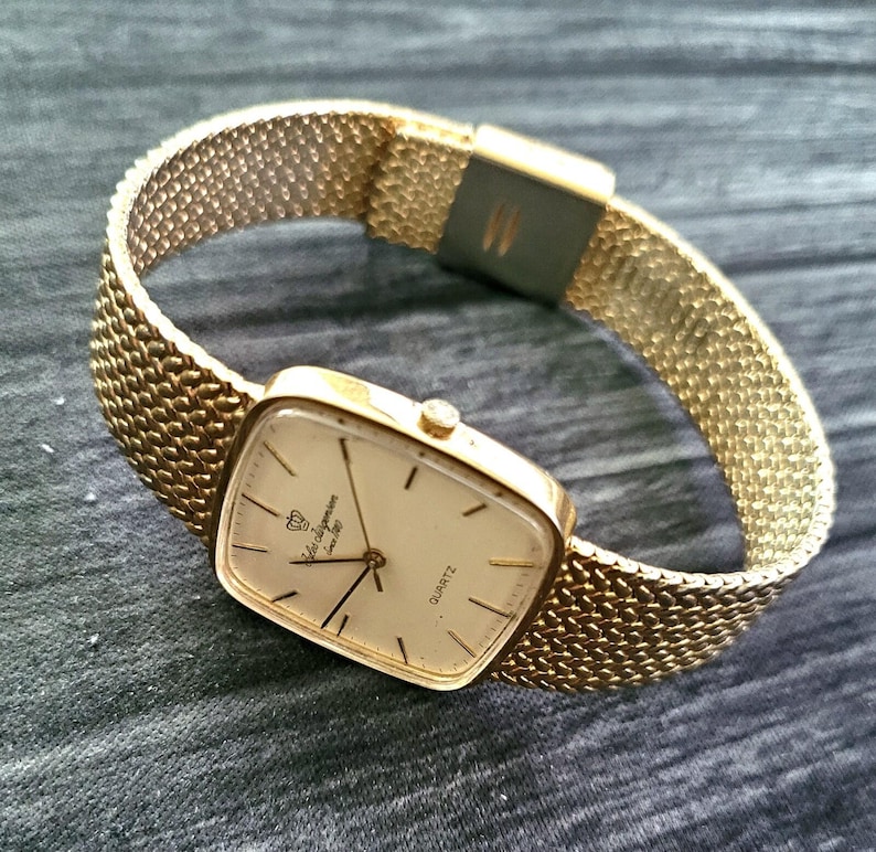 Zeldzaam vintage Jules Jurgensen retro Zwitsers herenhorloge uit de jaren 70 afbeelding 3