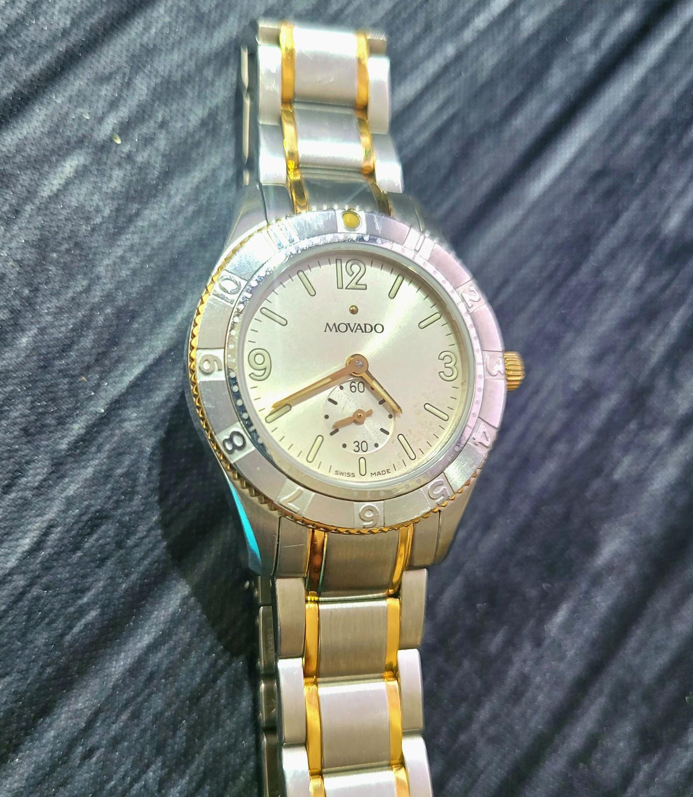 Vintage Ladies Movado Gentry‎ 84 E9 1860 Sub Sec Swiss Watch Vintage Ladies Movado Gentry 84 E9 1860 Sub Sec Swiss Watch  main image 2