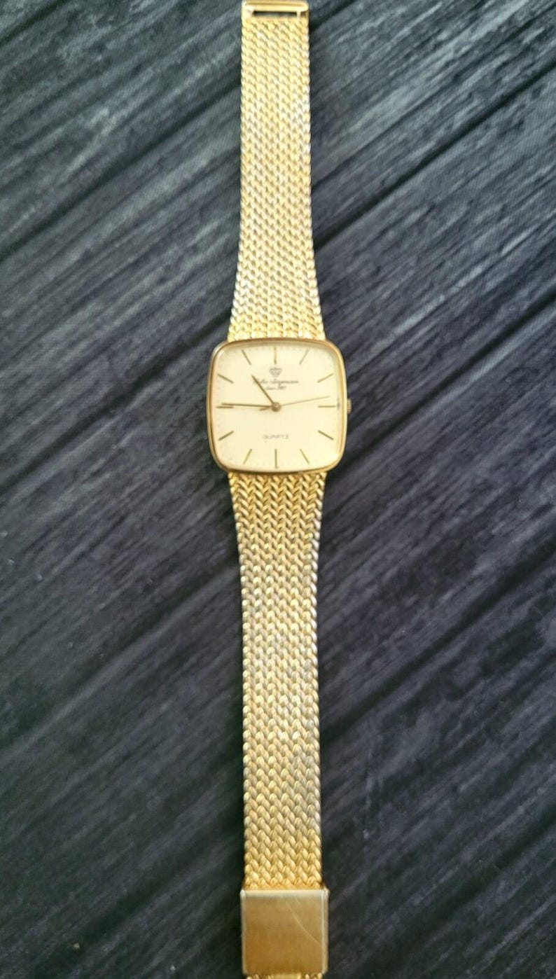 Zeldzaam vintage Jules Jurgensen retro Zwitsers herenhorloge uit de jaren 70 afbeelding 5