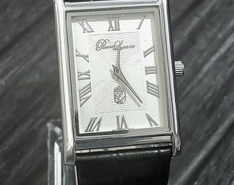 Rare Square Orient President Watch, Black Watch, Vintage Watch
