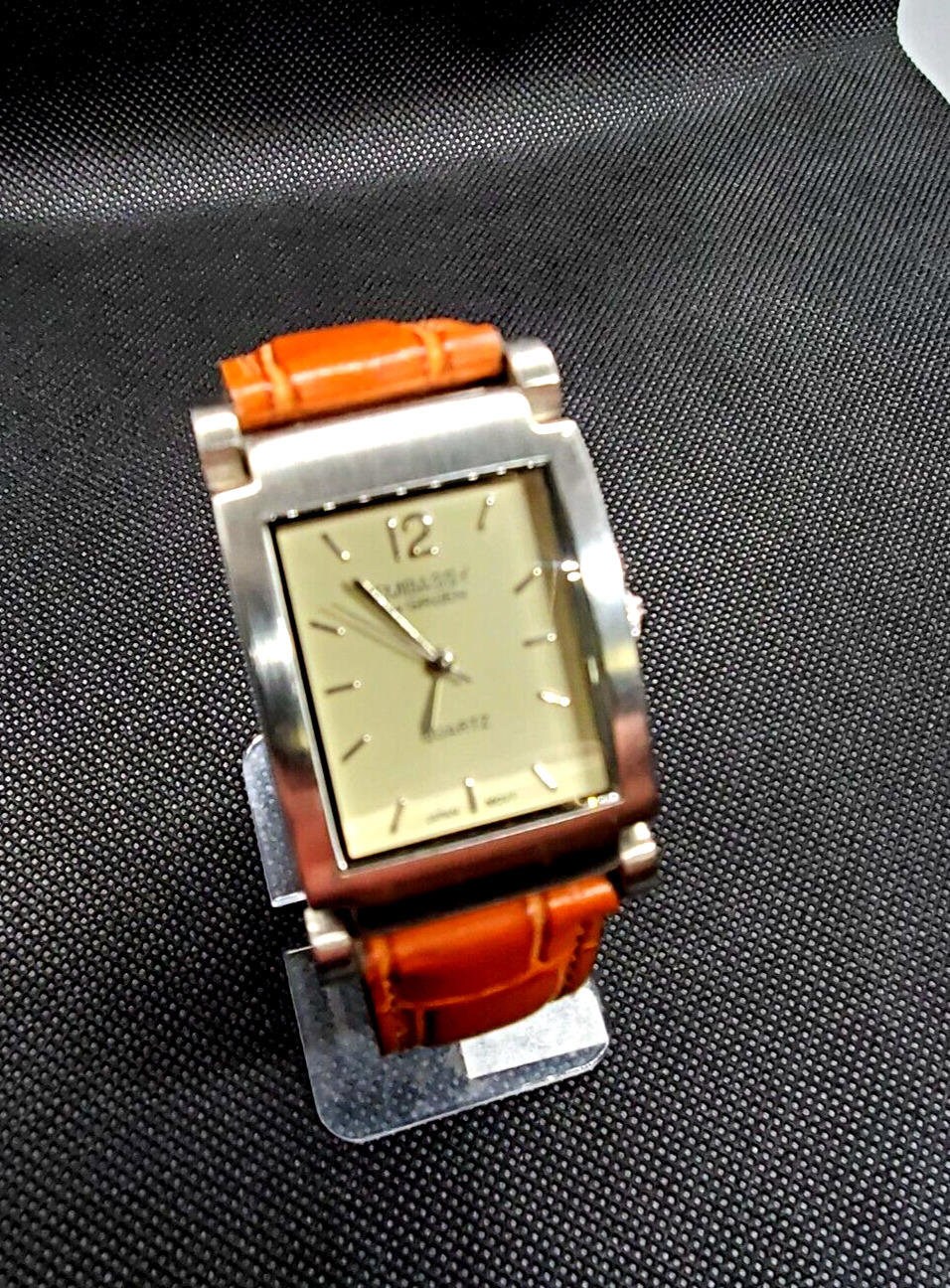 Rare Hinged Lug Embassy Gruen Vintage Men's Tank Dress Watch