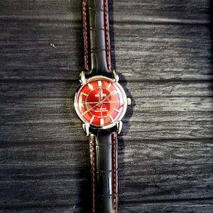Roamer Brevete Swiss Mens Mechanical Watch RED Dial Serviced
