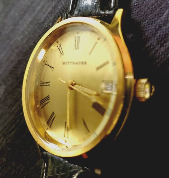 EXTREMELY RARE WITTNAUER Mechanical Gold Vintage W