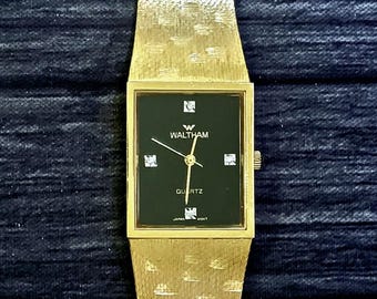 Vintage Waltham Vacuum Patina Tiger Dial Automatic Swiss Made
