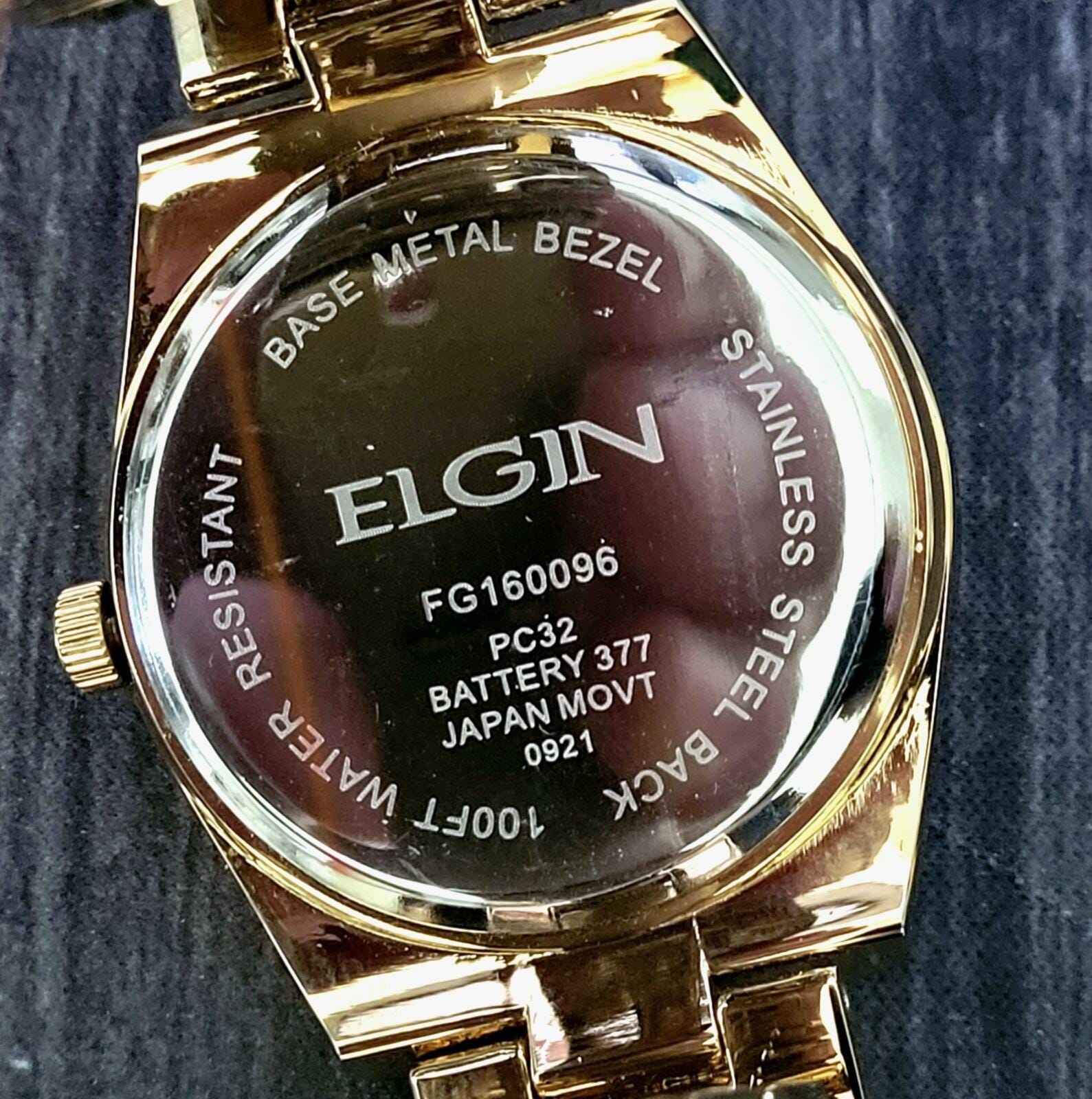 Elgin Diamond Nugget Mens Fluted Watch Authorized Dealer - Etsy