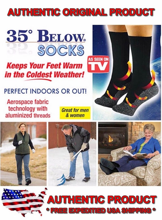 35 Below Sock 2 pair unisex one size fits No Box