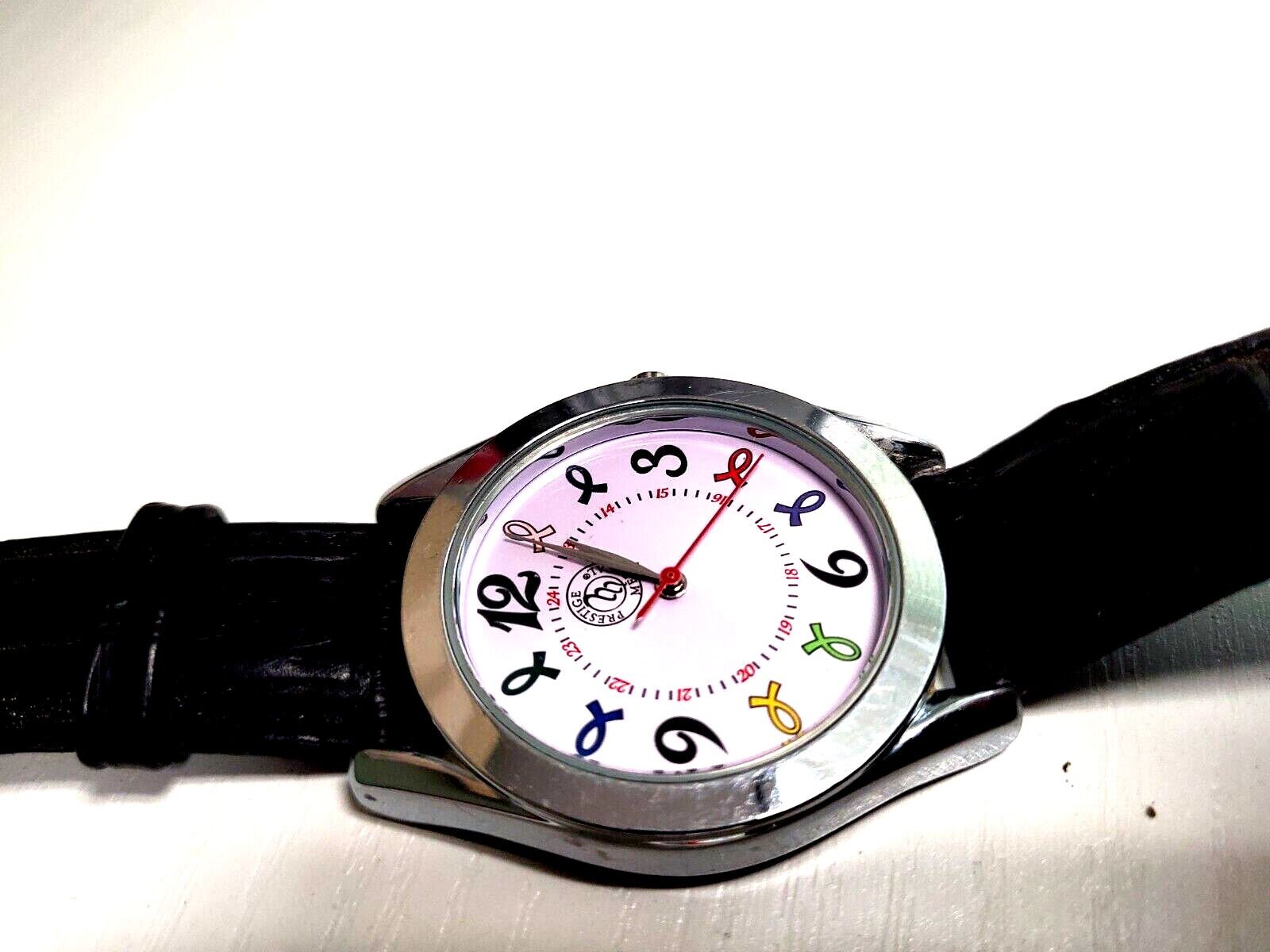 Prestige Medical Watch Water Resistant Croc Band New Battery Cancer Survivor EDT Amazon.com: Prestige Medical Basic Student Watch (White  main image 4