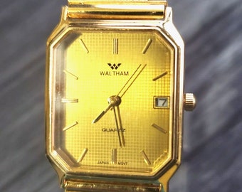 オリジナル、新品未使用、希少なヴィンテージWALTHAM 1980年代レトロ