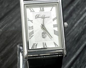 Pierre Lucerne SQ Seiko Y120 Mens Tank Watch Wave Roman Dial