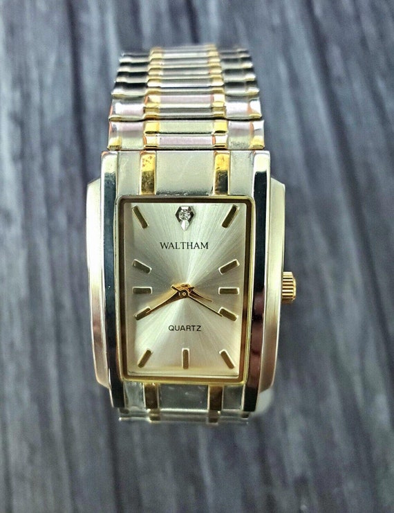 Rare Vintage Waltham Prestige Diamond Mens Watch B