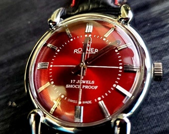 Rare Roamer Brevete Swiss Mens Manual Wind Watch Serviced