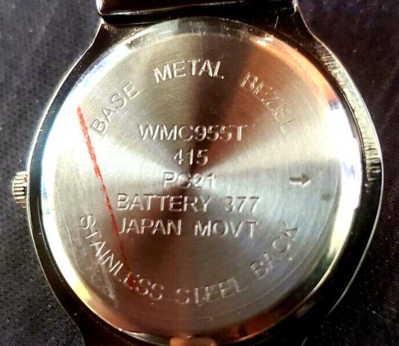 VTG Waltham Lady Black‎ Bold Syle Diamond Dial Bengal Watch VTG Waltham Lady Black Bold Syle Diamond Dial Bengal Watch  main image 2