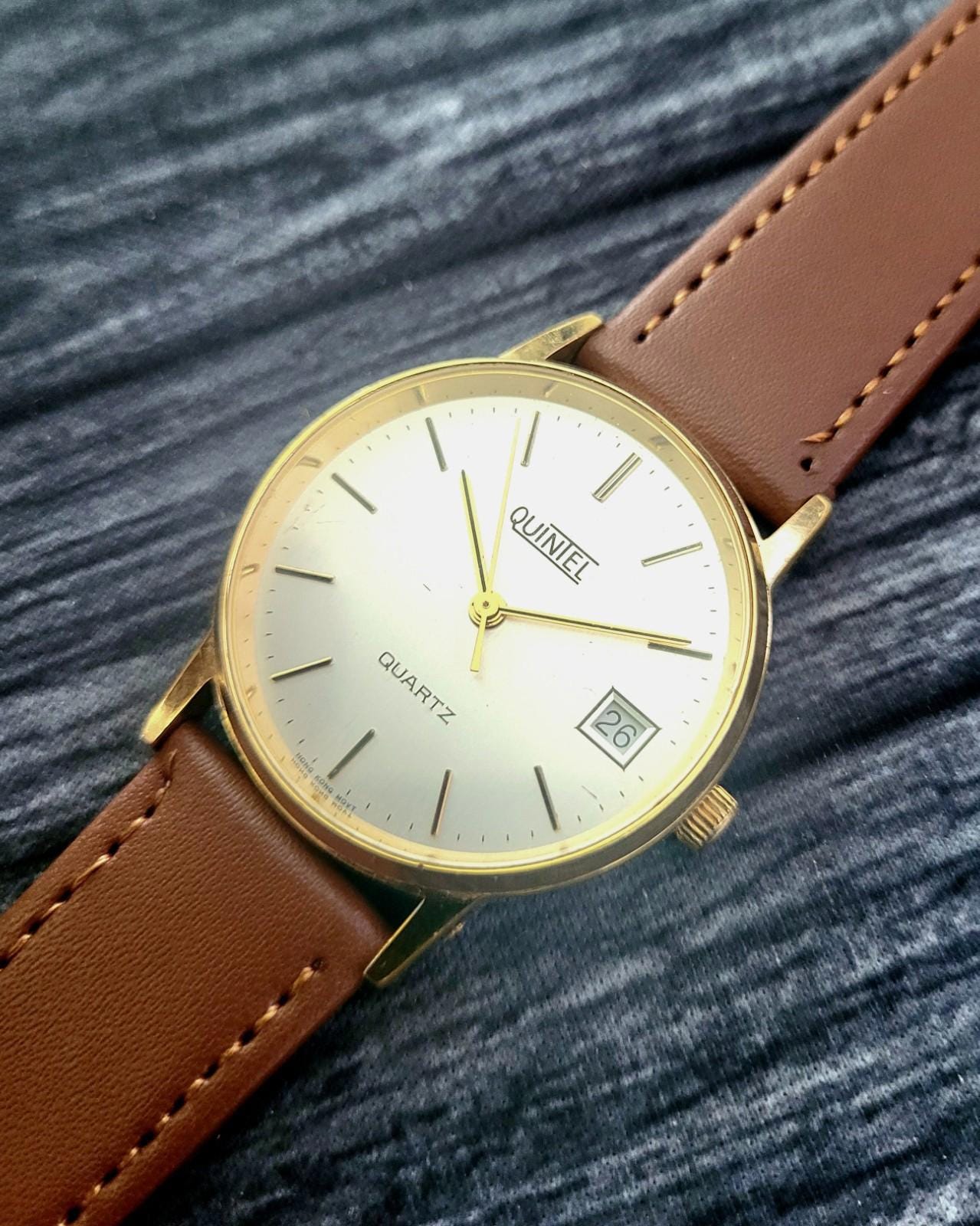 Vintage Quintel Quartz Rotating Quarter to Full Moon Phases Watch Quintel Watches - Etsy main image 3