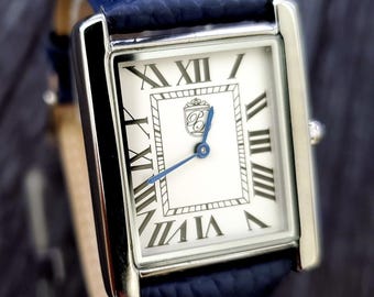 Classic Pierre Lucerne 1888 Swiss Inspired Mens Tank Watch