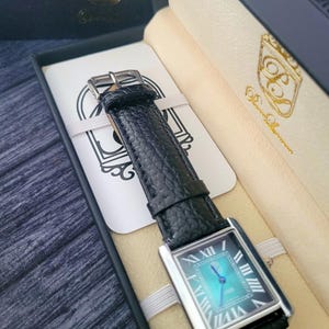 Aqua Burst Dial 1888 Pierre Lucerne Montre Tank pour Homme avec Boîte