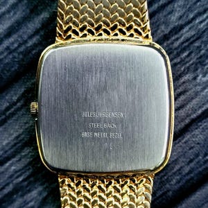 Zeldzaam vintage Jules Jurgensen retro Zwitsers herenhorloge uit de jaren 70 afbeelding 7
