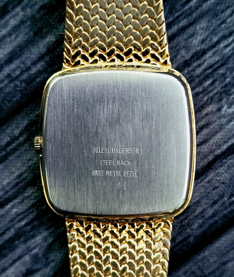 Zeldzaam vintage Jules Jurgensen retro Zwitsers herenhorloge uit de jaren 70 afbeelding 7