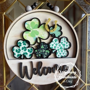 SPRING Inserts for Welcome sign, Door decor, Front Door Sign, Floral Door hanger, Interchangeable door sign, Gift for Mom, Nursing Home gift